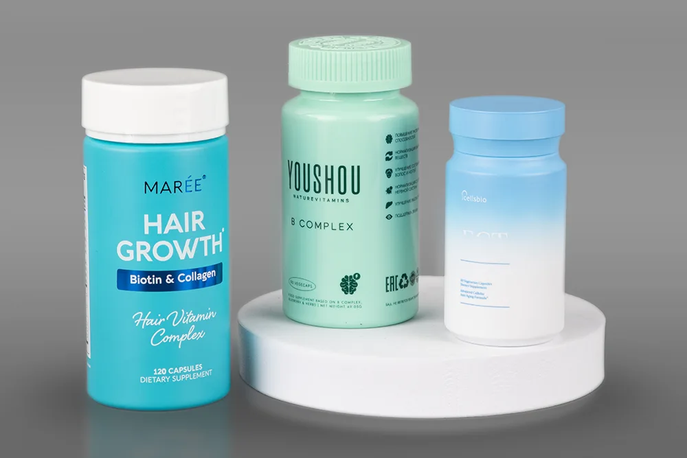 PET Magnesium Supplement Bottles For Capsules